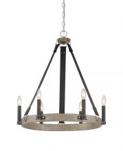  3876-693 - 6 LIGHT CHANDELIER