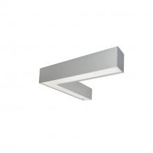  NLUD-L334A/OS - "L" Shaped L-Line LED Indirect/Direct Linear, 3781lm / Selectable CCT, Aluminum Finish, with