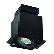  NMRTLG-11D6L1927SB - LED Trimless 1-Head MLS Housing, 30W / 2100lm per Head, 2700K, 16-Degrees Spot, Black, 120-277V