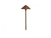 Kichler 15443TZT - Decorative Hammered Roof 12V Path Light Textured Tannery Bronze