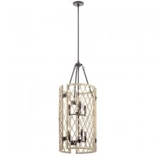  52079WWW - Oana™ 6 Light Foyer Chandelier White Washed Wood