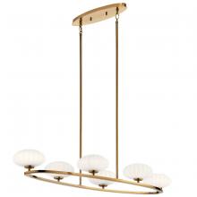  52224FXG - Oval Chandelier 6Lt