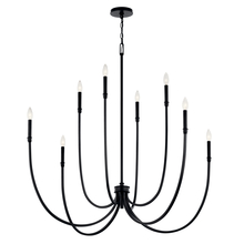  52699BK - Foyer Chandelier 8Lt