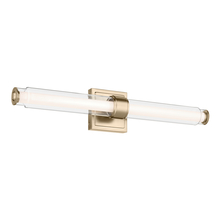  55238CPZLED - Laurene 26.5" Linear Bath Bar Medium LED with Clear Glass in Champagne Bronze