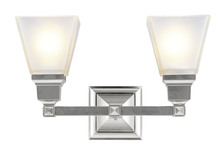  1032-91 - 2 Light Brushed Nickel Bath Light