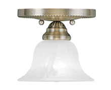  1530-01 - 1 Light Antique Brass Ceiling Mount