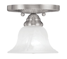  1530-91 - 1 Light Brushed Nickel Ceiling Mount