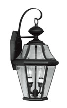  2261-04 - 2 Light Black Outdoor Wall Lantern