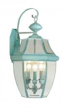  2351-06 - 3 Light Verdigris Outdoor Wall Lantern