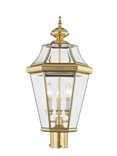  2364-02 - 3 Light PB Outdoor Post Lantern