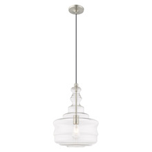  41239-91 - 1 Lt Brushed Nickel Mini Pendant