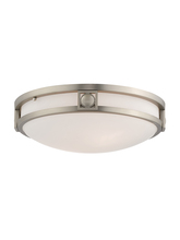  4487-91 - 2 Light Brushed Nickel Ceiling Mount