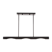  45917-46 - 3 Lt Black Chrome Linear Chandelier