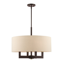  46166-07 - 4 Lt Bronze Chandelier