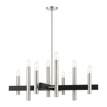  49998-91 - 8 Lt Brushed Nickel Chandelier