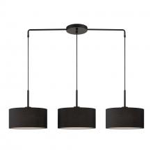  50273-04 - 3 Light Black Large Linear Chandelier