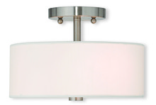  51052-91 - 2 Light Brushed Nickel Ceiling Mount