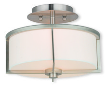  51072-91 - 2 Light Brushed Nickel Ceiling Mount