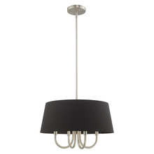  51354-91 - 4 Lt Brushed Nickel Pendant Chandelier