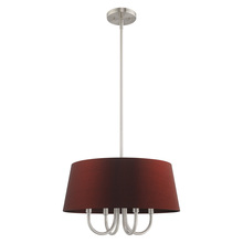  52904-91 - 4 Lt Brushed Nickel Pendant Chandelier