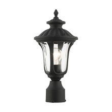  7855-14 - 1 Lt Textured Black Outdoor Post Top Lantern