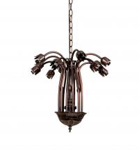  10335 - 24" Wide Pond Lily 12 Light Chandelier Hardware