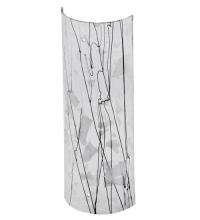  110452 - 5"W X 14"H Metro Fusion Branches Glass Cylinder Shade