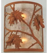  110931 - 10" Wide Oak Leaf & Acorn Wall Sconce