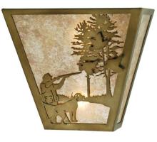  112185 - 13"W Quail Hunter W/Dog Wall Sconce