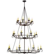  115255 - 60"W Estrella 24 LT Three Tier Chandelier