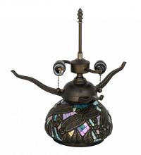  118748 - 16" High Mosaic Dragonfly 2 Light Table Base