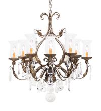  119105 - 36" Wide French Elegance 12 Light Crystal Chandelier