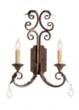  120209 - 16" Wide Serratina 2 Light Wall Sconce