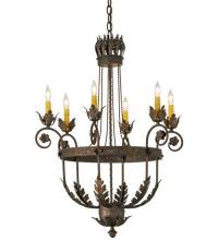  120411 - 26"W Antonia 6 LT Chandelier