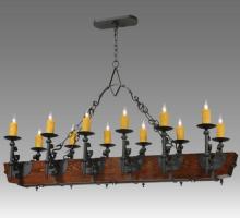  124272 - 60"L Tudor LED 12 LT Chandelier