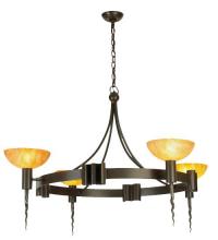  130163 - 48.5"W Kuberic 4 LT Chandelier