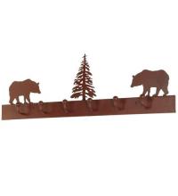  134606 - 36"L Bear on the Loose 6 Hooks Coat Rack