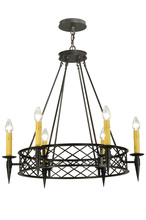  139014 - 33" Wide Topridge 6 LT Chandelier