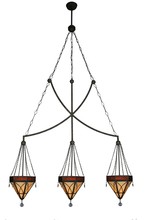  140698 - 63" Wide Larkfield 3 Light Pendant