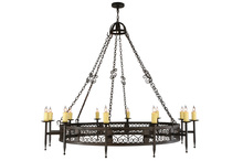  142552 - 72"W Toscano 12 LT Chandelier