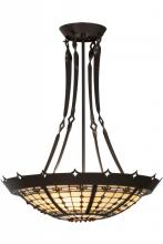  145143 - 20"W Fleur-de-Lite Inverted Pendant