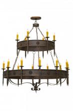  145304 - 69"W Calandra 18 LT Two Tier Chandelier