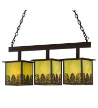  15038 - 36" Long Mountain Pine 3 Light Island Pendant