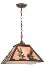  153998 - 16"Sq Tall Pines Pendant