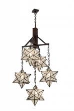  171780 - 30"W Moravian Star 5 LT Chandelier