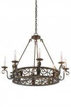  174068 - 36"W Delano 8 LT Chandelier