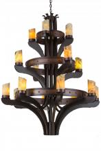  183607 - 48" Wide Castilla Jadestone 16 Light Three Tier Chandelier