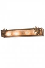  184794 - 29"W Oak Leaf & Acorn Vanity Light