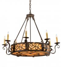  194319 - 36" Wide Delano 8 Light Chandelier