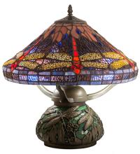  212524 - 17" High Tiffany Dragonfly Table Lamp